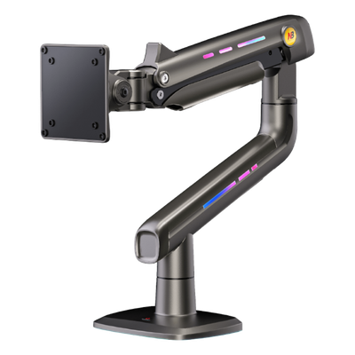 Soporte Mecánico para Monitor / 32" a 60" / Carga 2-20 kg (4.4-44 lbs) / VESA 75x75 y 100x100 mm / Iluminación RGB / Resorte de Alta | SIERRA STORE