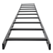 Escalera Tubular / 1.5" Peralte / 12" Ancho / 3.05 m (10 ft) Largo / Acero con Epóxica Negra / Incluye Coples y Tornillería | SIERRA STORE