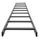 Escalera Tubular / 1.5" Peralte / 12" Ancho / 3.05 m (10 ft) Largo / Acero con Epóxica Negra / Incluye Coples y Tornillería | SIERRA STORE