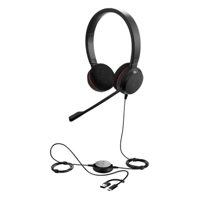 Headset Profesional / Cancelación de Ruido Avanzada / USB-A y USB-C / Certificación Microsoft Teams / Bocinas 28 mm / Plug-and-Play UC | SIERRA STORE