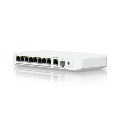 USW Flex 2.5G PoE Switch de 8 Puertos 2.5GbE PoE++, con un Puerto de Enlace Ascendente Combinado RJ45/SFP+ de 10 GbE (No i...