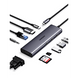 Hub USB-C 10 en 1 / HDMI 4K@30Hz + VGA 1920x1200 / 3x USB 3.0 5Gbps / Ethernet Gigabit / SD/TF Card Reader / PD 100W / Aud...