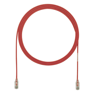 PANDUIT UTP28SP12RD - Cable de Parcheo UTP / Cat6 / 28AWG Diámetro Reducido / 3.66 m (12 ft) / LSZH / RJ45 Chapado Oro | SIERRA STORE