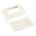 PANDUIT JBP1EWH - Caja de Pared Superficial Sencilla / 5.19 x 3.45 x 1.75 in / PVC Autoextinguible / Salidas 1/2, 3/4, 1 in / Blanco | SIERRA STORE