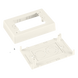 PANDUIT JBP1EWH - Caja de Pared Superficial Sencilla / 5.19 x 3.45 x 1.75 in / PVC Autoextinguible / Salidas 1/2, 3/4, 1 in / Blanco | SIERRA STORE