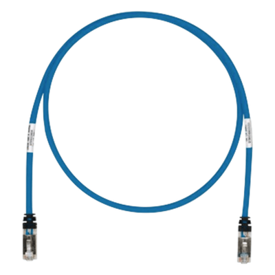 PANDUIT STP6X1BU - Patch Cord S/FTP Cat6A / 500 MHz / 0.30 m (1 ft) / 26 AWG / CM/LSZH / Azul | SIERRA STORE