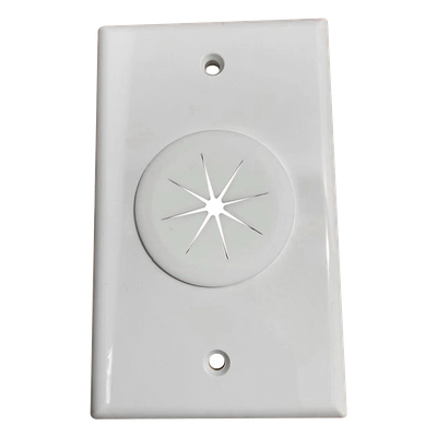 LINKEDPRO BY EPCOM LP-FP-GROM - Placa de Pared / Orificio con Grommet / Montaje Vertical / ABS Blanco | SIERRA STORE