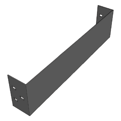 Placa de Cierre para Escalera de Aluminio / Peralte 3 1/4" / Ancho 12" / Incluye Tornillería / Interior y Exterior | SIERRA STORE
