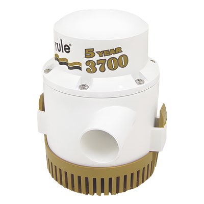 Bomba sumergible de achique / 3700 GPH / 12 VCD / Motor compacto / Eje acero inoxidable / Protección térmica TCO | SIERRA STORE