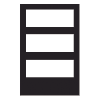 Puerta con Ventana para Gabinete / Acero Calibre 16 / Apertura 180° / Bisagra Reversible / Compatible con Serie CAB-4 Onyx | SIERRA STORE