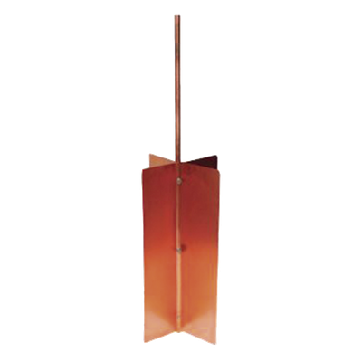 Electrodo de Tierra Tipo Rehilete / Varilla 1/2" / Diseño Cruceta Doble Lámina / Fosa 60x60x80 cm / 1.97x1.97x2.62 ft | SIERRA STORE