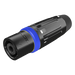 Conector Speakon Macho / 4 Polos / 30 A / IP54 / Carcasa Metálica Negra / AWG10 | SIERRA STORE