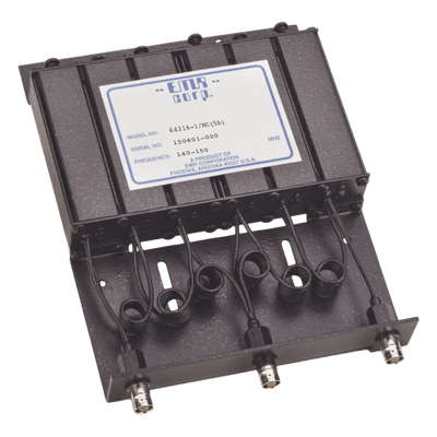 Duplexer de Rechazo de Banda / 140-150 MHz / 4.6-6 MHz Sep. Tx-Rx / 50 W / BNC Hembra / 1.2'x6'x8.5' (3.9'x19.7'x27.9' cm) | SIERRA STORE