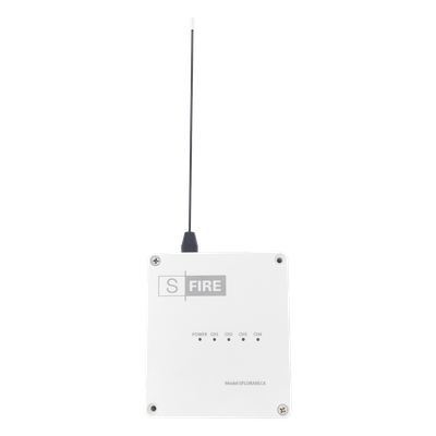 Receptor Inalámbrico / 2500 m (8202.1 ft) de Alcance / 4 Salidas de Relevador Tipo C / Frecuencia 433.92 MHz / Operación -20°C a +80°C | SIERRA STORE