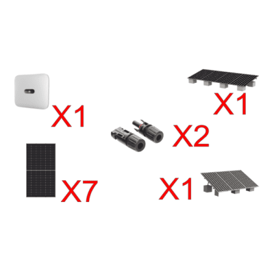 Kit Solar Interconexion  / 4 kW  220Vca / Inversor HUAWEI/ Montaje Incluido - HUAWEI FUSIONSOLAR