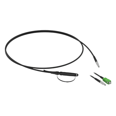 Cable Drop Óptico Preconectorizado / Conectores MH1A y SC/APC / Fibra G.657.B3 3 mm / 200 m (656.2 ft) / Resistencia 500 N / -40°C a | SIERRA STORE