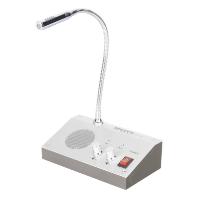 Sistema de Intercomunicación | Ideal para Ventanillas | Audio de voz de dos vías | 12V/1A 3W | Micrófono Interior + Micrófono Exterior | SIERRA STORE