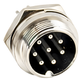 Conector Socket Hembra / 8 Contactos Macho / Soldable / Seguro Roscable / 3.5 x 1.7 cm / 0.46 oz | SIERRA STORE