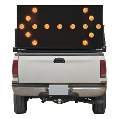 AccessPRO BOARDTRAFIC2 - Tablero de señalización doble / LED ámbar / 1500x750x50mm / 12V DC / Visibilidad >300m / 4.92x2.46x0.16ft | SIERRA STORE
