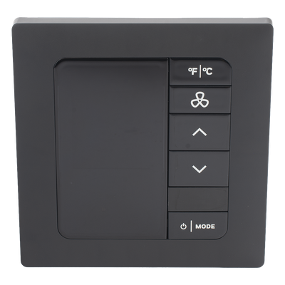 Termostato de Gestión Energética / BACnet MS/TP y Wi-Fi / 100-277 VAC / FCU 2 y 4 Tubos / 3 Velocidades / Sensor PIR / Ónix Negro | SIERRA STORE
