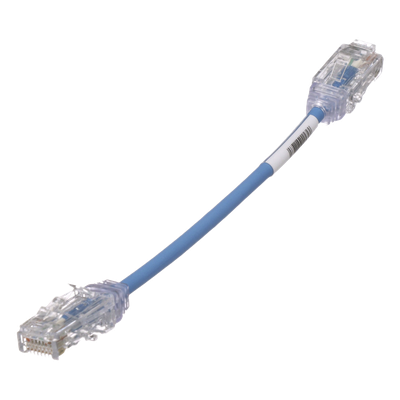 PANDUIT UTP28SP6INBU - Cable de Parcheo UTP Cat6 / 28AWG Diámetro Reducido / 15.2 cm (0.5 pies) / Azul / LSZH/CM / PoE++ | SIERRA STORE
