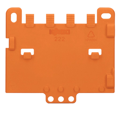 Placa de Retención de Cables / Para Portadores de Montaje / Serie 221 y 222 / Snap-in / 4 mm Ancho / 5.6 g Peso - WAGO