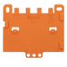 Placa de Retención de Cables / Para Portadores de Montaje / Serie 221 y 222 / Snap-in / 4 mm Ancho / 5.6 g Peso - WAGO