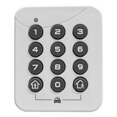 PINPad Inalámbrico / Frecuencia 433.92 MHz / Armado 1 Botón / Desarmado 4-10 Dígitos / Alimentación por Batería CR2032 / Tamaño | SIERRA STORE