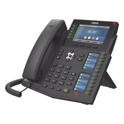 Teléfono IP Empresarial / 20 Líneas SIP / Triple Pantalla Color / Puertos Gigabit / PoE / Bluetooth / Opus | SIERRA STORE