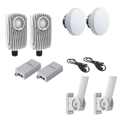 Kit de radios inalámbricos / 1.75 Gbps PTMP / 2.0 Gbps PTP / 4.9-6.4 GHz / IP67 / 12 dBi / PoE incluido | SIERRA STORE