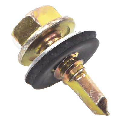Tornillo Punta Broca / Sello Montado / 6.5 x 25 mm (1/4" x 1") / Cabeza Hexagonal / Caja 100 pzas | SIERRA STORE