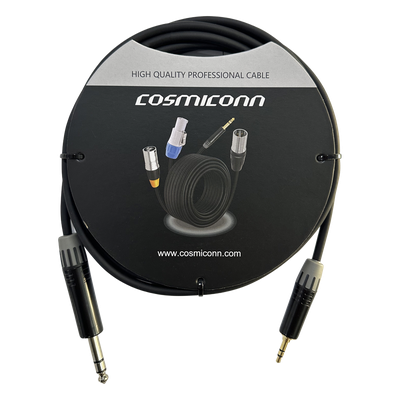 Cable de Audio / 6.35mm a 3.5mm / 3m (10 pies) / Conectores Negros / OFC / PVC | SIERRA STORE