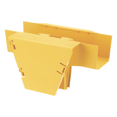 PANDUIT FRVT4X4LYL - Accesorio en T para Canaleta 4x4 / Conexión Horizontal a Bajada Vertical 90° / Radio de Curvatura 50.8 mm / Tapa | SIERRA STORE