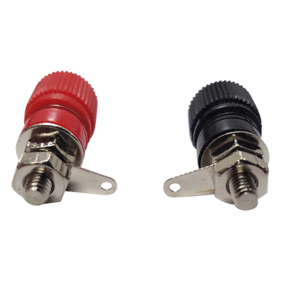 EPCOM INDUSTRIAL EI-71240 - Par de Bornes Aislados para Chasis / Rojo y Negro / Diseño Compacto / Uso Industrial | SIERRA STORE