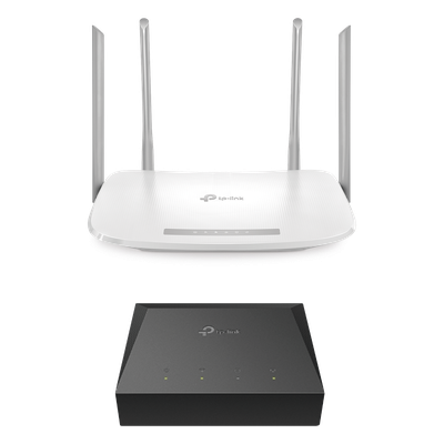 Kit ONU Gigabit / Router Wi-Fi AC1200 / 4 Puertos LAN Gigabit / 4 Antenas Omnidireccionales / Administración Remota TR-069 / IPv6 | SIERRA STORE