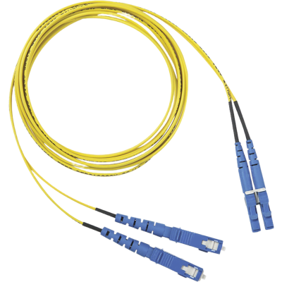 PANDUIT F92ERLNSNSNM020 - Jumper de Fibra Optica Monomodo 9/125 OS2, LC-SC Duplex, OFNR (Riser), Color Amarillo, 20 Metros | SIERRA STORE