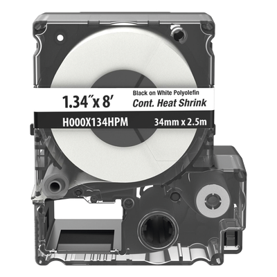 PANDUIT H000X134HPM - Casete de Etiquetas Termocontráctiles / Poliolefina Militar 2:1 / 34 mm (1.34 pulgadas) Ancho / 2.4 m (7.87 | SIERRA STORE