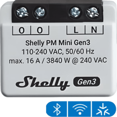 Medidor de consumo inteligente / Wi-Fi 2.4 GHz / 1 canal 16A / Alcance 10-30 m / Compatible Alexa y Google Home | SIERRA STORE