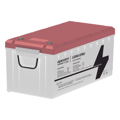 Batería de Litio Ciclo Profundo, 12.8 Vcc 200Ah, LiFePO4  , Solar, Marina, Máximo 200 A de Descarga | SIERRA STORE