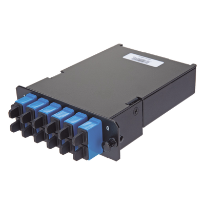 PANDUIT FCS9N-12-10P - Placa Acopladora de Fibra Óptica / 12 Fibras Monomodo OS2 / 6 Conectores LC Duplex / Pérdida de Inserción ≤0.35 | SIERRA STORE