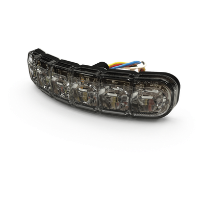 Luz perimetral direccional / 12 LEDs dual color / 12-24V / IP69K / 69 patrones / 4.4' x 1.1' x 0.6' | SIERRA STORE