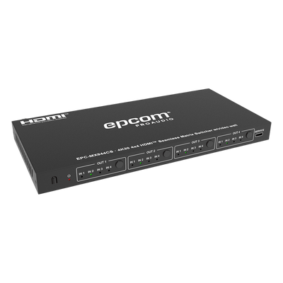 Matriz HDMI / 4x4 / 4K@30Hz / 10.2 Gbps / Escalador Integrado / Video Wall / Control RS-232 e IR | SIERRA STORE