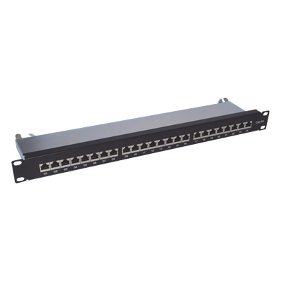 LINKEDPRO BY EPCOM LP-PP-CS-6A-24P - Panel de Parcheo / 24 Puertos / Cat6A Blindado / 1U Rack / T568A/B / 0 a 70°C | SIERRA STORE