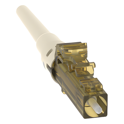 PANDUIT FLCSMC6EIY - Conector de Fibra Óptica LC Simplex OptiCam, Multimodo 62/125 OM1, Pre-pulido, Color Marfil | SIERRA STORE