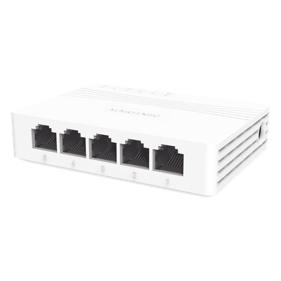 HIKVISION DS-3E0505D-E - Switch Gigabit No Administrable de Escritorio con 5 puertos 10 / 100 / 1000 Mbps / Diseño Compacto y Estetico | SIERRA STORE