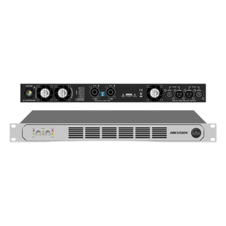 HIKVISION DS-QAPAR25-2 - Amplificador de Potencia Profesional / 250W 2-Zonas / Clase D / Eficiencia 90% / Modos Estéreo y Puente / PFC | SIERRA STORE