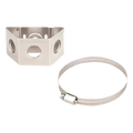 Adaptador de Sujetadores de Presión / Acero Inoxidable / Tubo 1 a 2 (25.4 a 50.8 mm) / Agujero Pasante 3/4' / Paquete 10 Piezas | SIERRA STORE