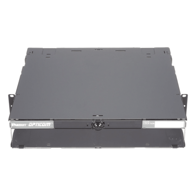 PANDUIT FCE2U - Panel de Distribución de Fibra Óptica / 2 UR / 192 Fibras / 8 Placas FAP o FMP / Bandeja Deslizable e Inclinable / | SIERRA STORE