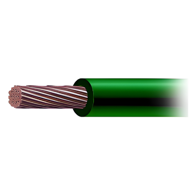 Cable THW-LS / Calibre 4 AWG / 19 Hilos / 90°C Seco / 75°C Mojado / Verde / Venta por Metro | SIERRA STORE