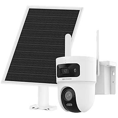 HIKVISION DS-2CFSP8-D/4G-SIM - [Incluye SIM] Kit Solar IP All in One Doble Lente / AOV / PT IP 4 Megapixel Lente 4 mm / Fijo 4 | SIERRA STORE